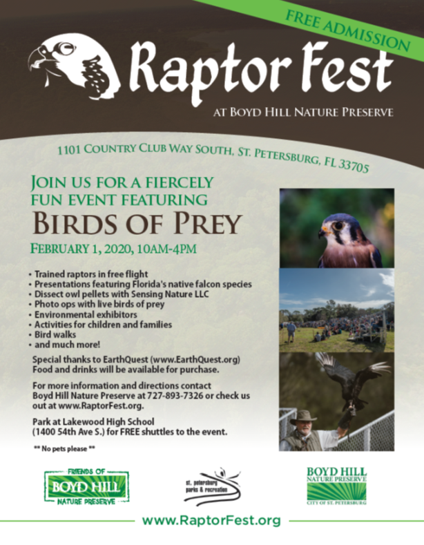 Friends of Boyd Hill Nature Preserve Raptor Fest